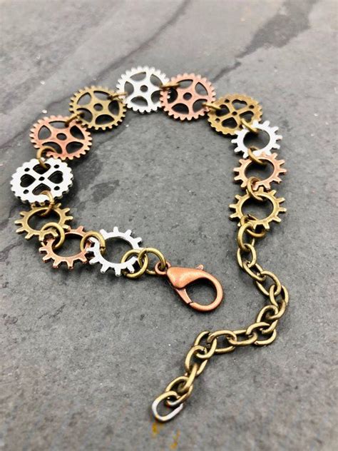 Steampunk Bike Gears Bracelet Steampunk Jewelry Bike Etsy Artofit