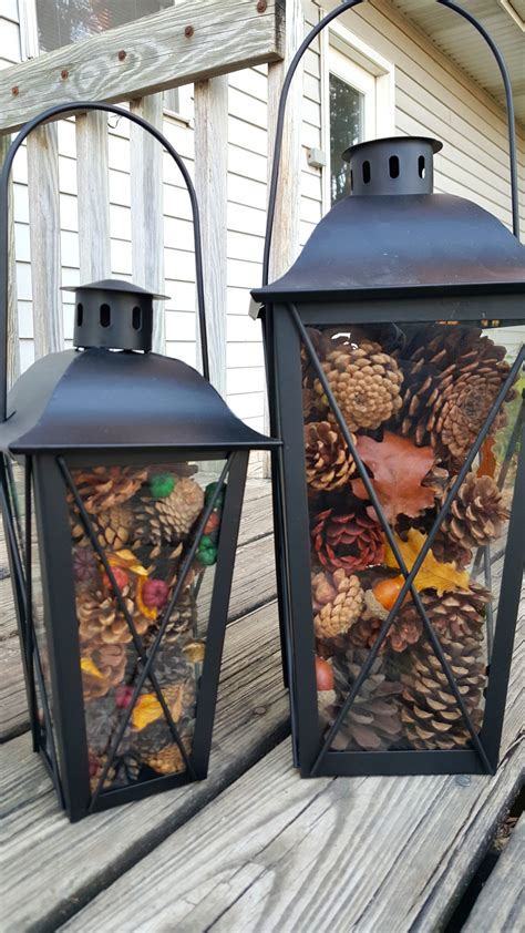 Our selection of led lanterns and metal lanterns can brighten up your space in style. Easy Pinecone Lantern Festive Holiday Home Decor