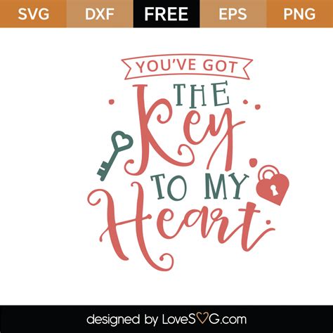 Key To My Heart Svg Free - Fotomuslik