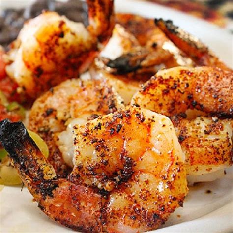 With this marinade, you want to choose a meaty fish that can handle strongly flavored ingredients such as soy sauce, garlic, and brown sugar. Grilled Shrimp with Olive Oil and Herb Sauce