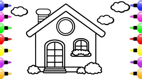See more ideas about kids house, kids playroom, kid room decor. How to Draw House for Kids Art Colour for Kids with ...