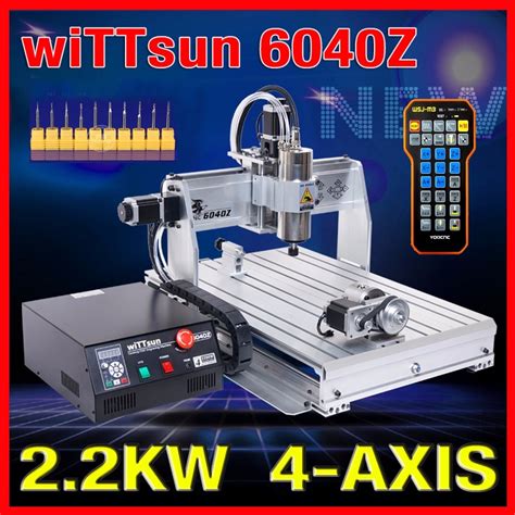 Usb Cnc 6040 4 Axis 2 2kw Cnc Router Wood Carving Machine Woodworking Milling Engraving