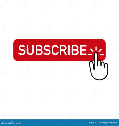 Red Button Subscribe Icon On Transparent Background Subscribe Bell