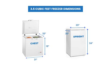 Chest Freezer Sizes Chart