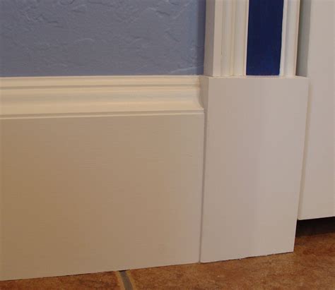 Baseboards help to transition floor materials to wall materials and hide unsightly lines. Image result for baseboard to door trim transition | Home ...