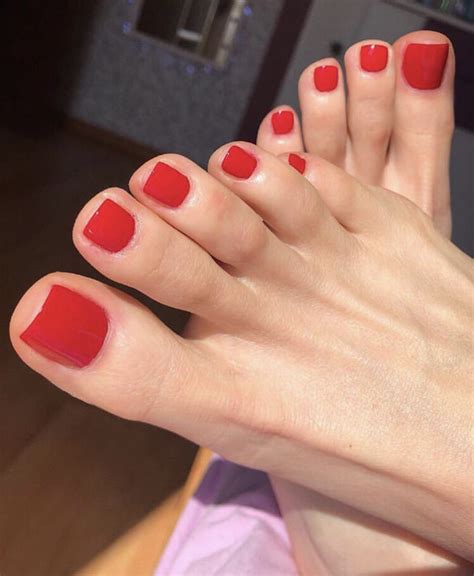 pin by starry on fire heels and feet pretty toes feet nails red toenails