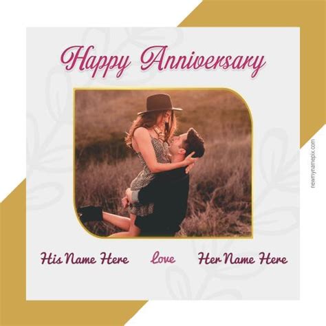 Anniversary Wishes With Name Photo Edit Free Card Maker