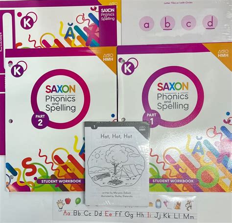 Grade K Saxon Phonics Spelling Student Set Workbooks Decodable Readers