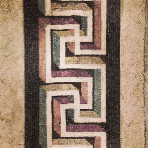 Children's roman mosaic project kit. Colourful geometric roman mosaic. Great border idea ...