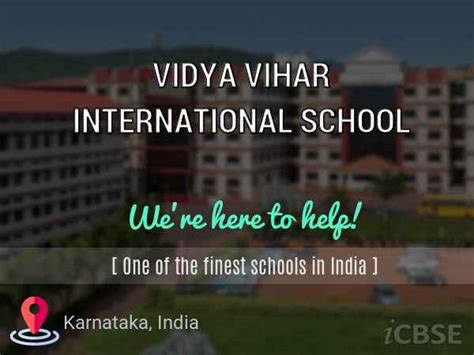 Vidya Vihar International School Karnataka Reviews Address