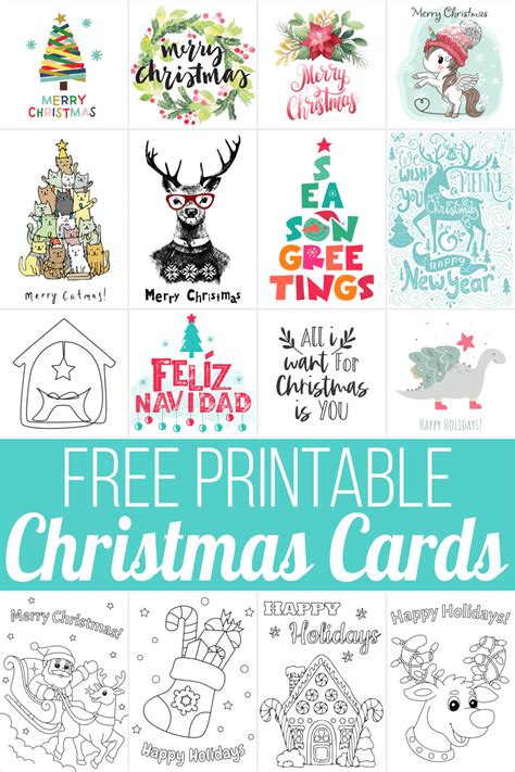 Xmas Card Templates Free Printable