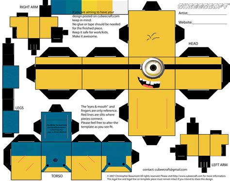 Paper Craft Paper Toys Minion Craft Paper Crafts