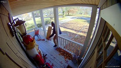 Caught On Camera Man Stealing Package From Front Porch In Trussville