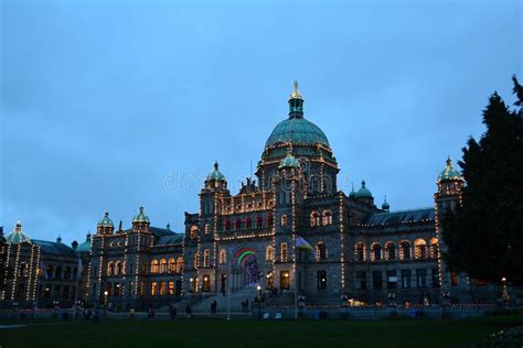 Parliament Buildings In Victoria Bccanada Editorial Photography