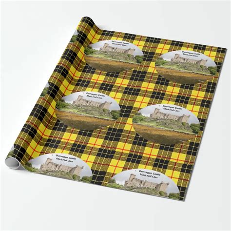 Scottish Macleod Clan Dunvegan Castle Tartan Wrapping Paper Zazzle