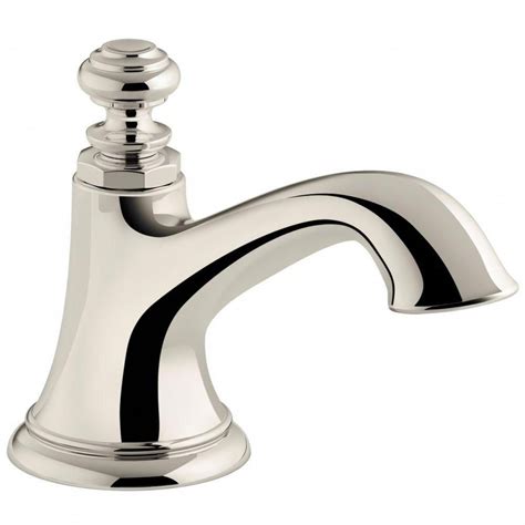They are also the hardest to represent online in at faucetlist.com we carry a wide range of polished nickel finish fixtures such as bathroom faucets, shower faucets, tub fillers, kitchen. KOHLER Artifacts 5.375 in. Bathroom Sink Spout with Bell ...