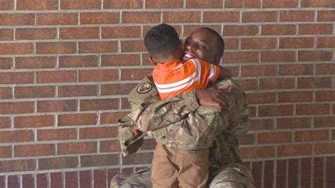 Army Father Surprises Son For Military Homecoming