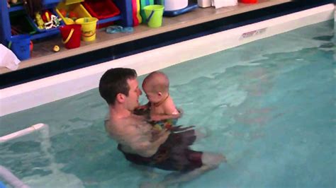 Swim Lesson With Daddy In The Pool Youtube