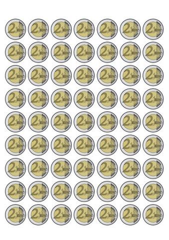 Un uomo, che aveva con sé 10 banconote da 20 euro, tutte false, ha iniziato a. 2 Euro Coin Template | Free Printable Papercraft Templates