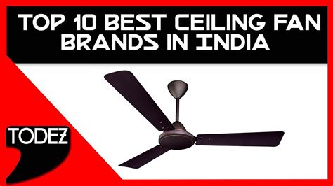 Each of the brands has a number of ceiling fans you can choose from and these fans vary in size. Top 10 Best Ceiling Fan Brands in India - YouTube