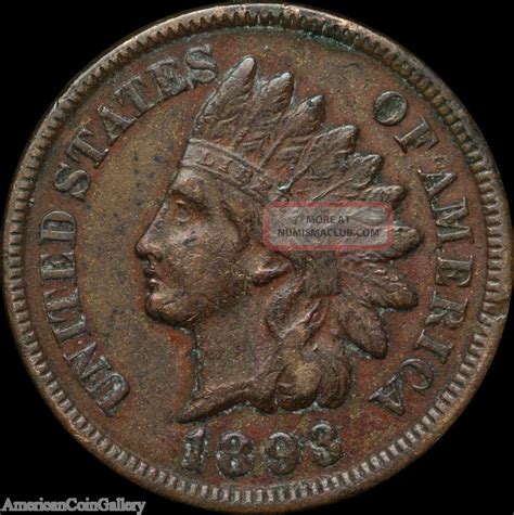 1893 Indian Head Penny Vfxf Rare Great Us Coin Z