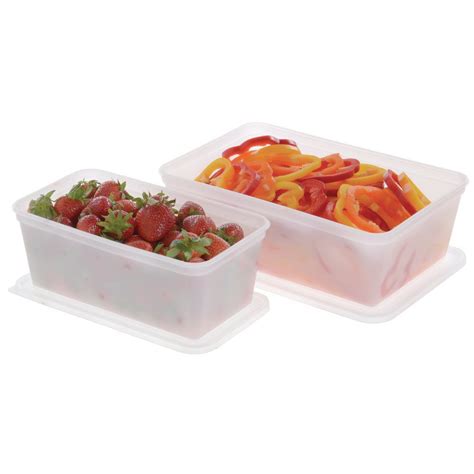 3 Qt Translucent Plastic Food Storage Box 10 58l X 6w X 4 18d