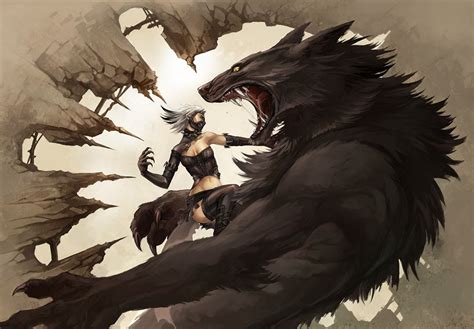 Browsing Digital Art On Deviantart Werewolf Werewolf Vs Vampire