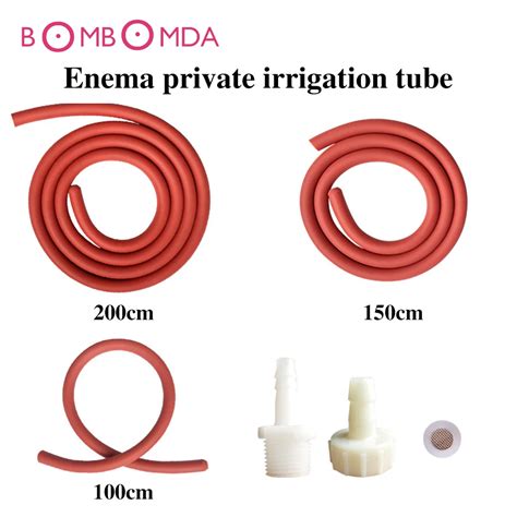 200 Cm Extreme Enema Tube Silicone Nozzles Anal Colon Tubes Enema Hose Vaginal Rinse Enemator