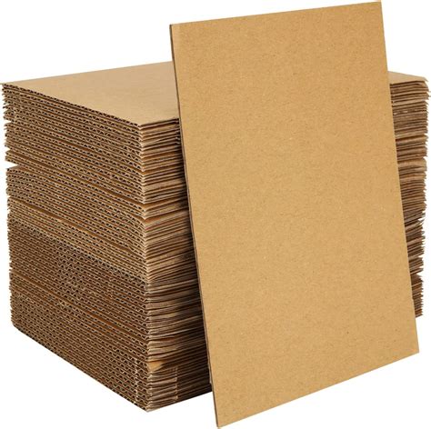 Buy 100pcs Corrugated Cardboard Sheets 5x7 Inch Flat Cardboard Sheets