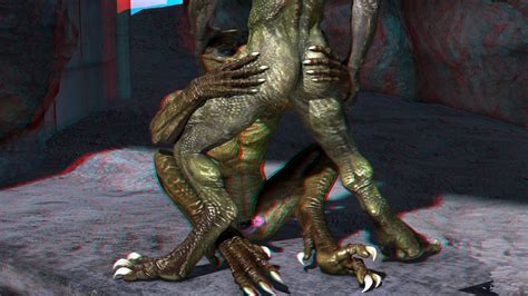 Rule 34 3d 3d Anaglyph Anaglyph Anthro Ass Claws Color Duo Fellatio Green Skin Hand On Ass