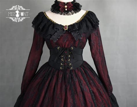 Miss Point Sunrise And Sunset Vintage Classic Gothic Lolita Op Dress