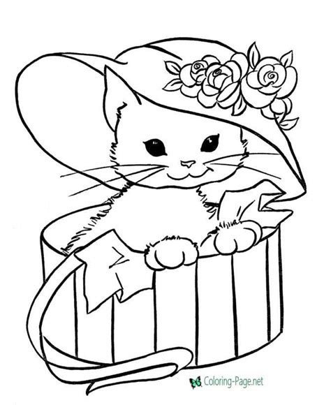 Coloring Pages Printable Cats