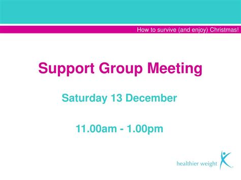 Ppt Support Group Meeting Powerpoint Presentation Free Download Id