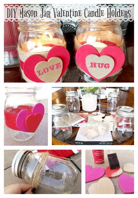 Diy Mason Jar Valentine Candle Holders Balancing The Chaos