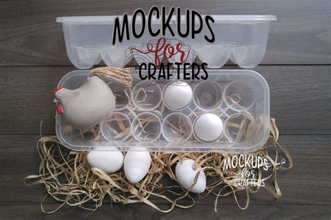 Egg packaging free mockup to showcase your branding packaging design in a photorealistic style. Dollar Tree Egg Holders / Egg Cartons - Bundle of 5 mock-ups