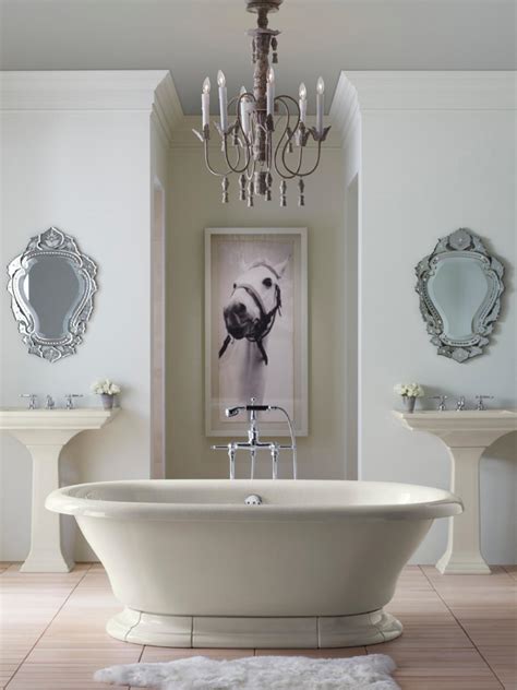 In bathroom lighting design, bathtub lighting fixtures are almost the opposite of vanity lighting. Designing Bathroom Lighting | HGTV