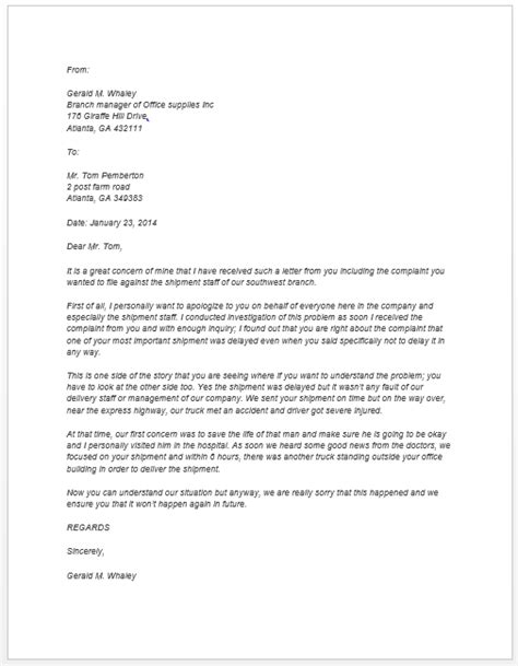 Time isn't always an ally, but the proper use of it will make things better. Apology Letter Template - Free Template Downloads