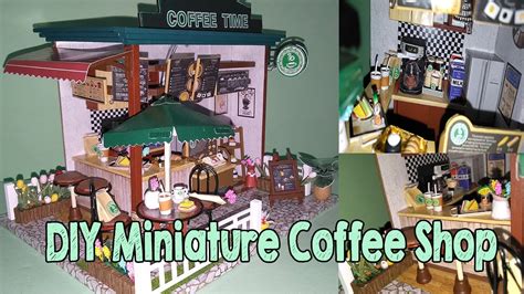 Diy Miniature Coffee Shop Youtube