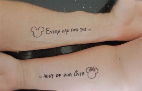 This tattoo includes two simple black inked rings tatted around the finger. Top 50 Cute Couple Tattoo Ideas