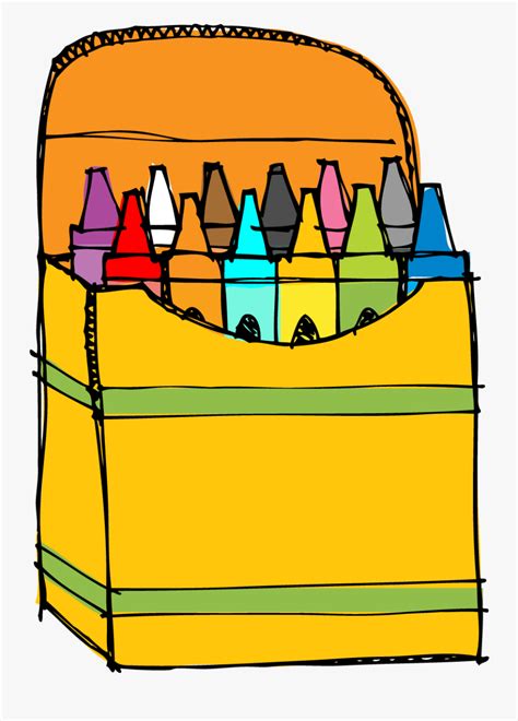 Printable Crayon Box Clip Art