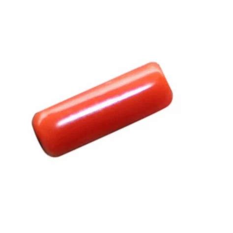 Cylindrical Red Natural Coral Stone Size 10mm At Rs 300carat In Delhi