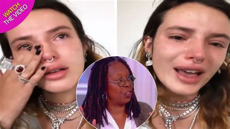 Bella Thorne Breaks Down In Tears At Whoopi Goldbergs Response To Her Leaked Nudes Mirror Online