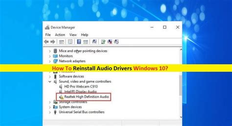 Como Reinstalar Drivers De áudio Do Windows 10 Pc Transformation