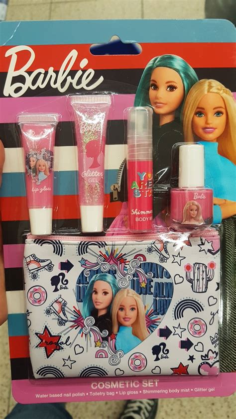 Composition Barbie Cosmetica Set Lip Gloss Shimmering Body Mist
