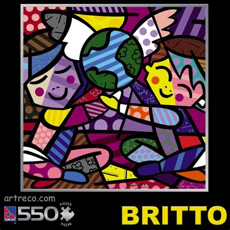 These amazingly colorful romero britto art projects for kids are sure to brighten up your day! Britto Earth Puzzle 550 pieces - Artreco