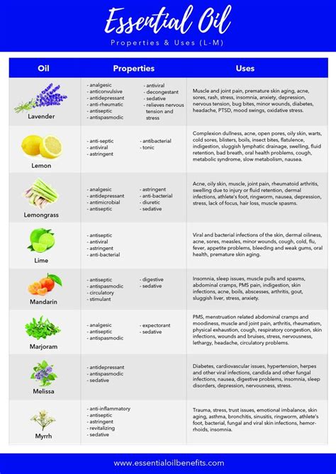 List Of 60 Essential Oils Their Benefits And Uses Pdf Printable Guide
