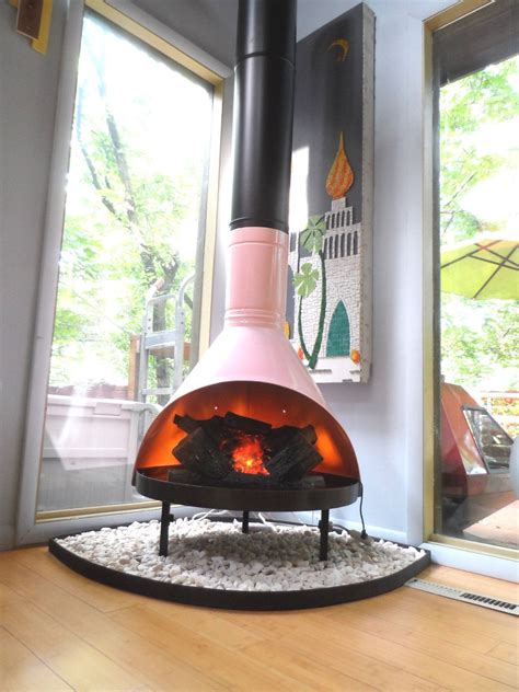 Homemade wood stove and hot water tank pump the original post. Retro Mid Century Mod Pink Black Preway Small Freestanding ...