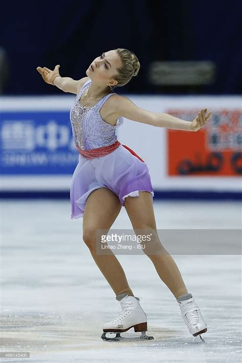 Elena Radionova Of Russia Competes In The Ladies Short Program On Day