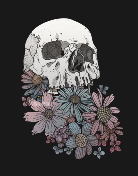 Skull Flower On Tumblr