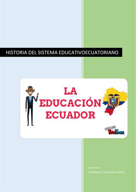 Revista Historia Del Sistema Educativo Del Ecuador By James Flipsnack